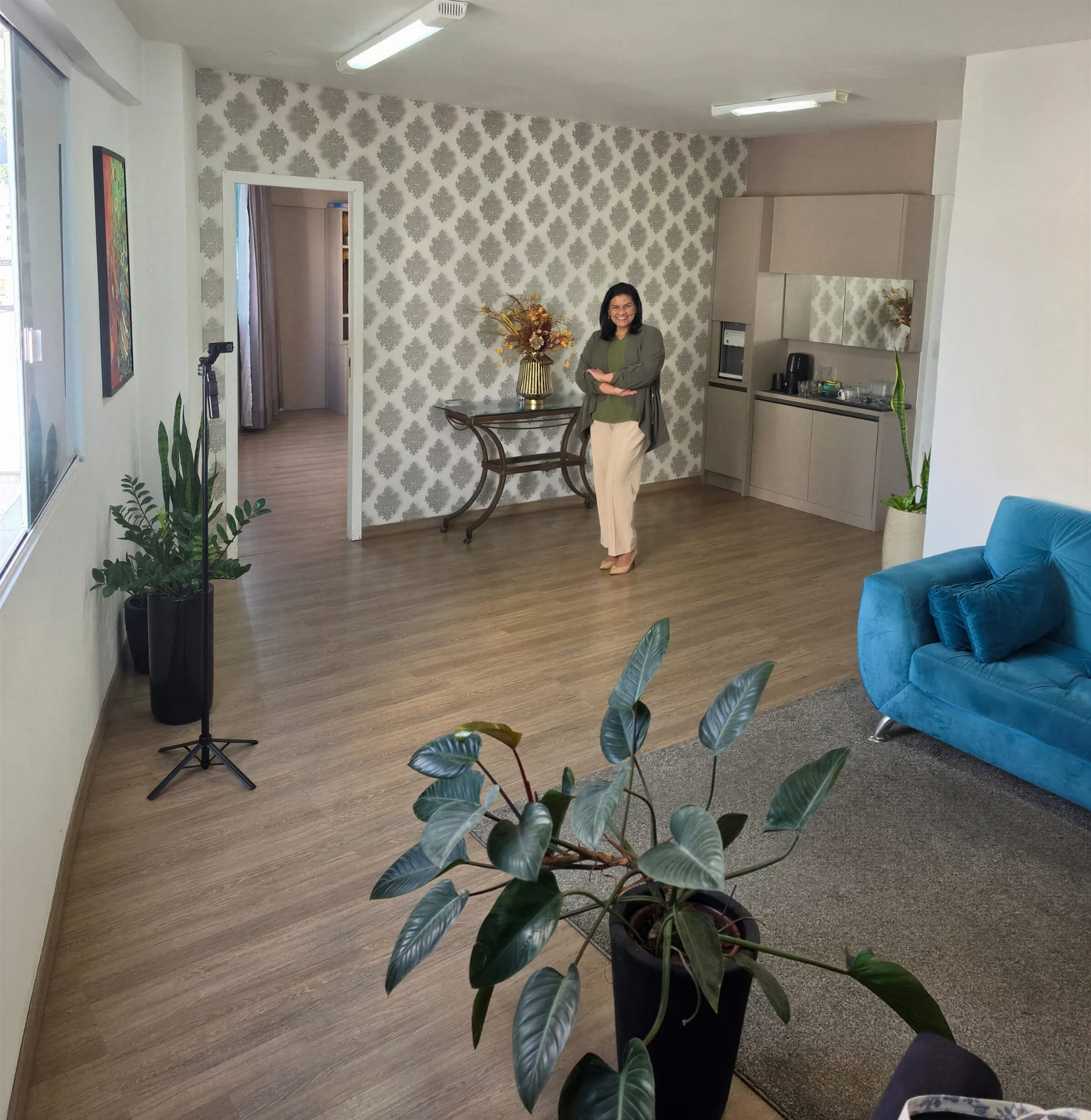 Espaço de atendimento da Ana — recepção acolhedora no centro de Balneário Camboriú